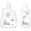 Bundle of ATTITUDE Liquid Laundry Detergent, EWG Verified Laundry Soap, HE Compatible, Vegan Products, Cruelty-Free, 40 Loads, 67.6 Fl Oz + Laundry Fabric Softener, Unscented, 40 Loads, 33.8 Fl Oz