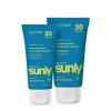 Bundle of ATTITUDE Mineral Sunscreen for Baby and Kids, EWG Verified, Broad Spectrum UVA/UVB, Dermatologically Tested, Vegan, SPF 30, Unscented, 5.2 Oz + Mineral Sunscreen for Baby and Kids, 2.6 Oz