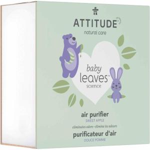 ATTITUDE Baby Air Purifier, Activated Carbon Freshener, Odor Remover, Plant and Mineral-Based, Vegan, Sweet Apple, 8 Ounces