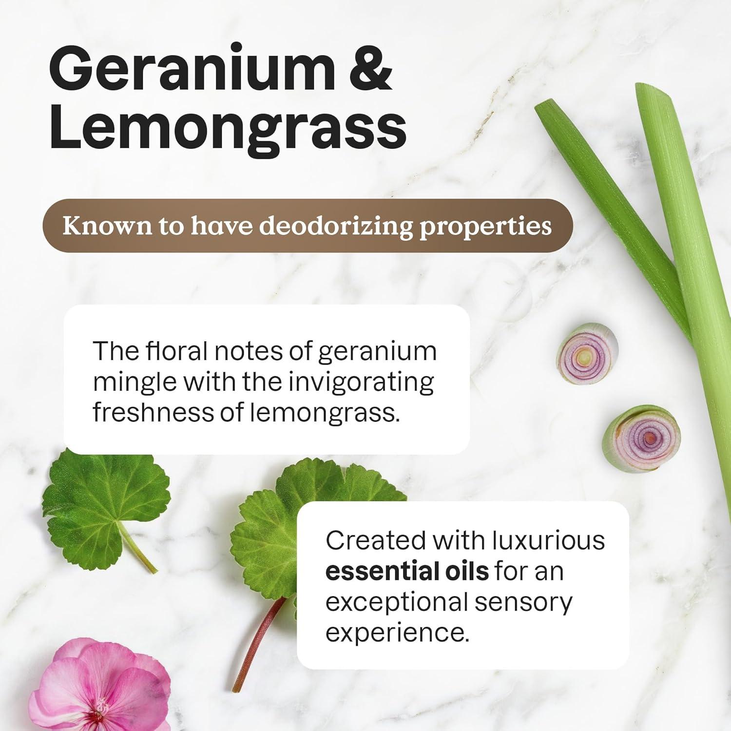 image:imageATTITUDE Liquid Fabric Softener Natural Origin Ingredients For White and Colored Clothing Deodorizes Gentle on Delicate skin Infused With Essential Oils Geranium amp Lemongrass 38 Loads 32 Fl OzGeranium Lemongrass