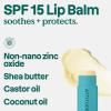 ATTITUDE SPF 15 Lip Balm Duo, Mineral Sunscreen with Non-Nano Zinc Oxide, EWG Verified, Broad Spectrum UVA/UVB Protection, Moisturizing Lip Care, Vegan, Unscented, 0.14 Oz (Pack of 2)(Unscented)