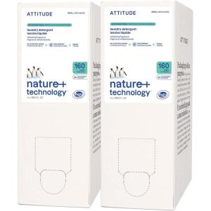 ATTITUDE Liquid Laundry Detergent, EWG Verified Laundry Soap, HE Compatible, Vegan and Plant Based Products, Cruelty-Free, Wildflowers, 40 Loads, 67.6 Fl Oz (Pack of 6)(Mountain Fresh)