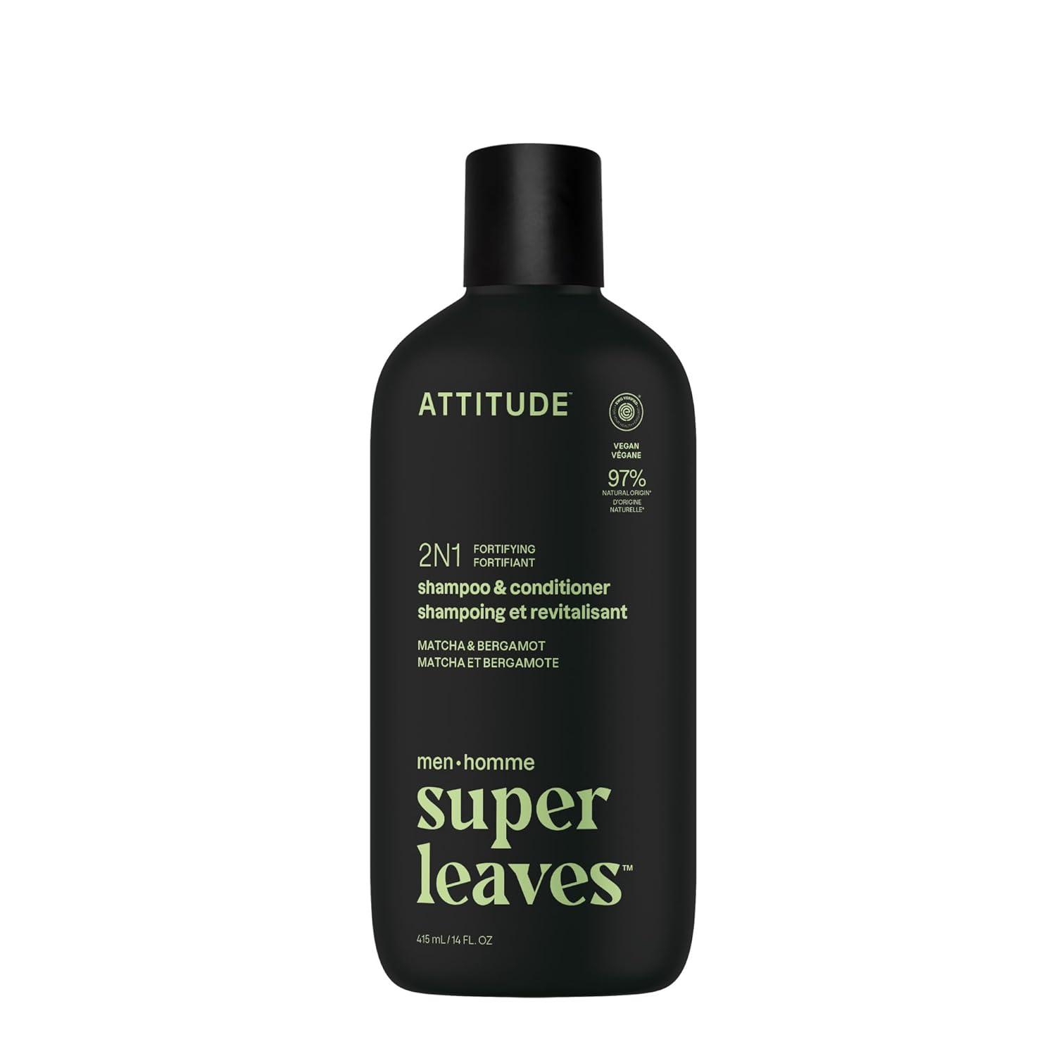 image:imageATTITUDE Mens Shampoo and Conditioner 2in1 Volumizing for Thin Hair With Rosemary and Rice Protein 97 Natural Origin Ingredients EWG Verified Amber amp Citrus 32 Fl OzMatcha Bergamot