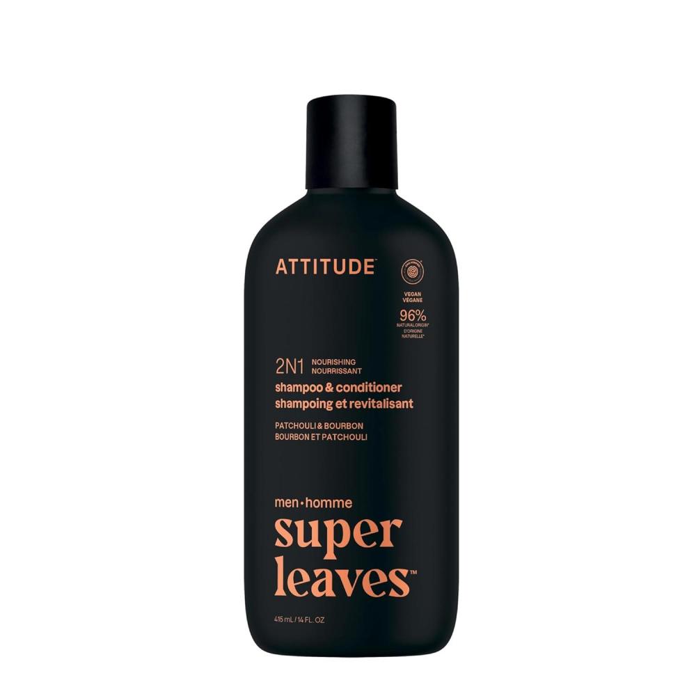image:imageATTITUDE Mens Shampoo and Conditioner 2in1 Volumizing for Thin Hair With Rosemary and Rice Protein 97 Natural Origin Ingredients EWG Verified Amber amp Citrus 32 Fl OzPatchouli Bourbon