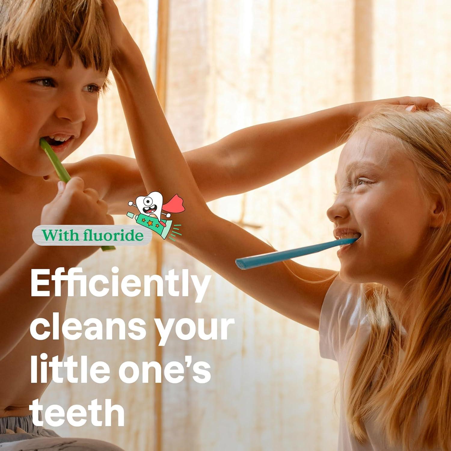 image:imageBundle of ATTITUDE 3 Toothpastes with Fluoride for Kids Prevents Tooth Decay and Cavities Vegan 402 Oz Blueberry Watermelon Mango
