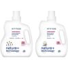 ATTITUDE Laundry Detergent & Fabric Softener Bundle, EWG Verified, Plant-Based, Vegan, HE Compatible, Unscented, 80 Loads Each, 67.6 Fl Oz