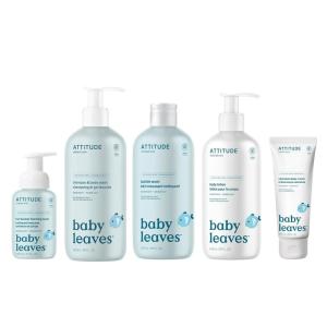 Bundle of ATTITUDE 2in1 Foaming Wash, Body Lotion, 2in1 Shampoo and Body Wash, Bubble Wash and Calendula Body Cream, EWG Verified, Dermatologically Tested, Vegan, Good Night(Good Night)