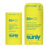 ATTITUDE Kids Mineral Sunscreen Stick Bundle, SPF 50, Set of 2, Face & Body Sticks, EWG Verified, Zinc Oxide, Vegan, Unscented, Non-Greasy